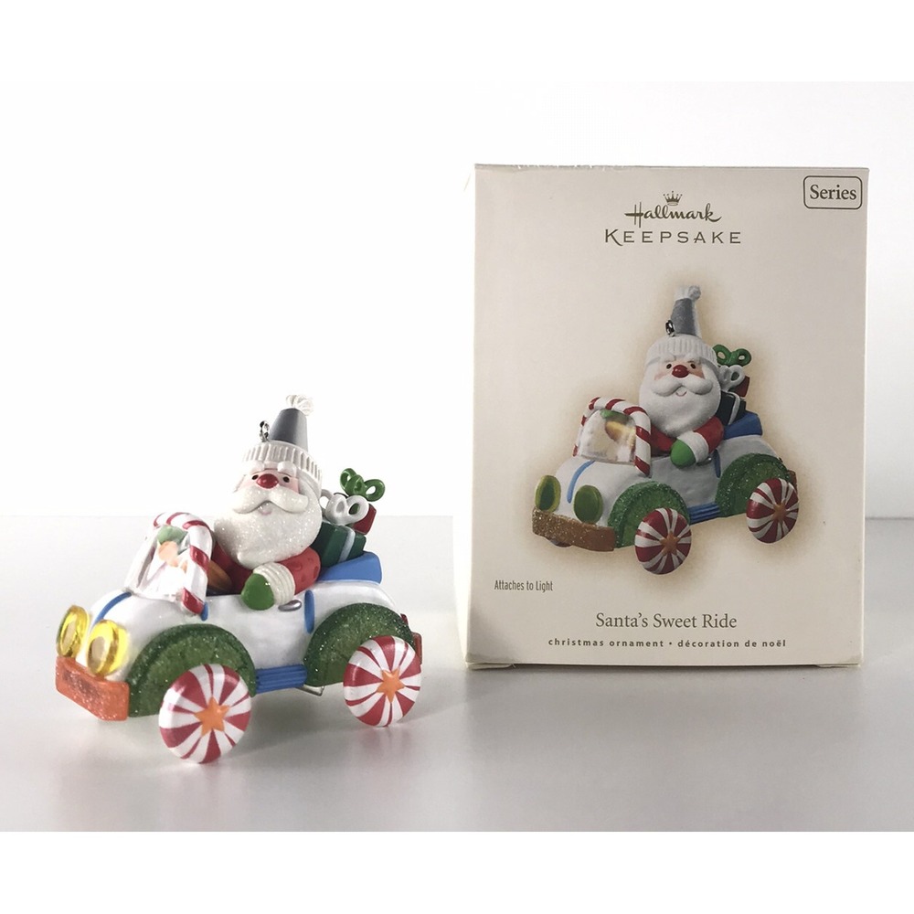 Hallmark Keepsake Ornament 2007 Santas Sweet Ride Light 1 In Series Candy‎ Baker